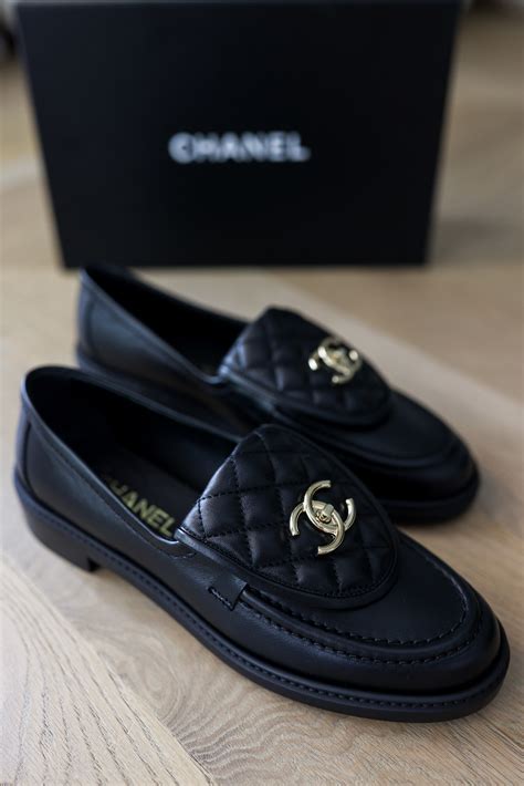 chanel loafers women's|authentic chanel loafers.